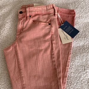 Woman’s pink slim leg jeans